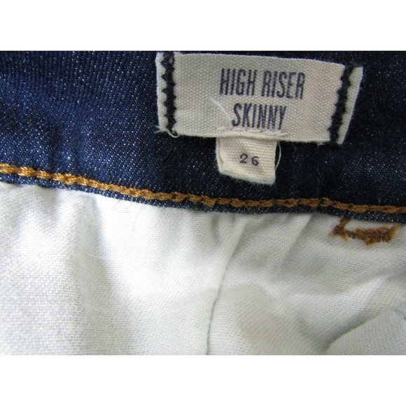 Madewell High Riser Skinny Jeans Sz 26 x 28 Dark Wash Stretch - Picture 7 of 7